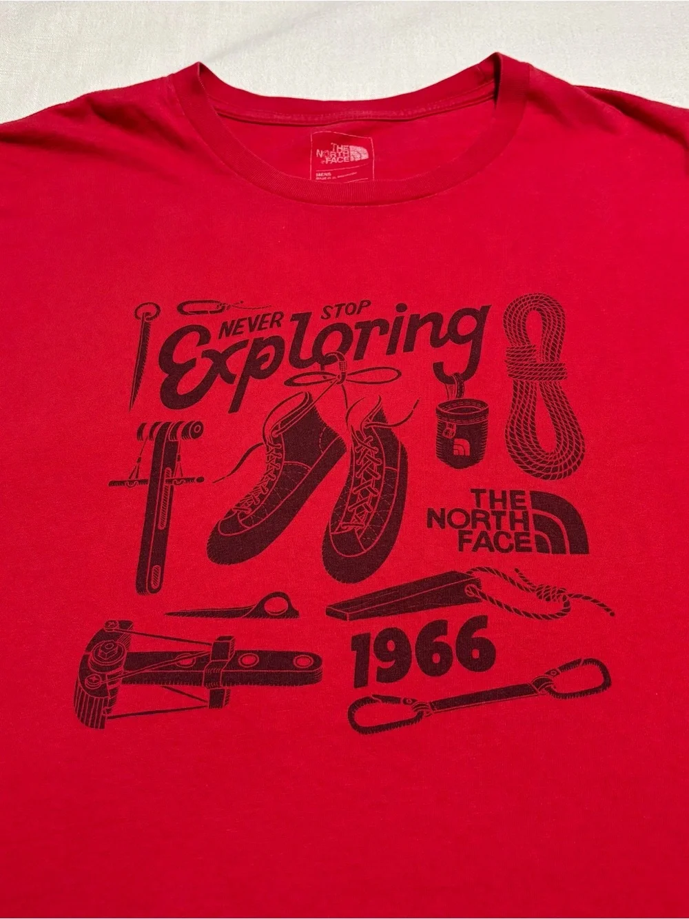 Men’s The North Face Never Stop Exploring 1966 | Red | Size Large